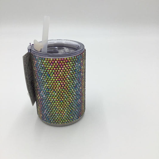 Rainbow Rhinestone 12oz Husky Stainless Steel Tumbler