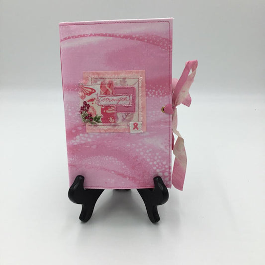 Strength - breast cancer awareness/support handmade journal