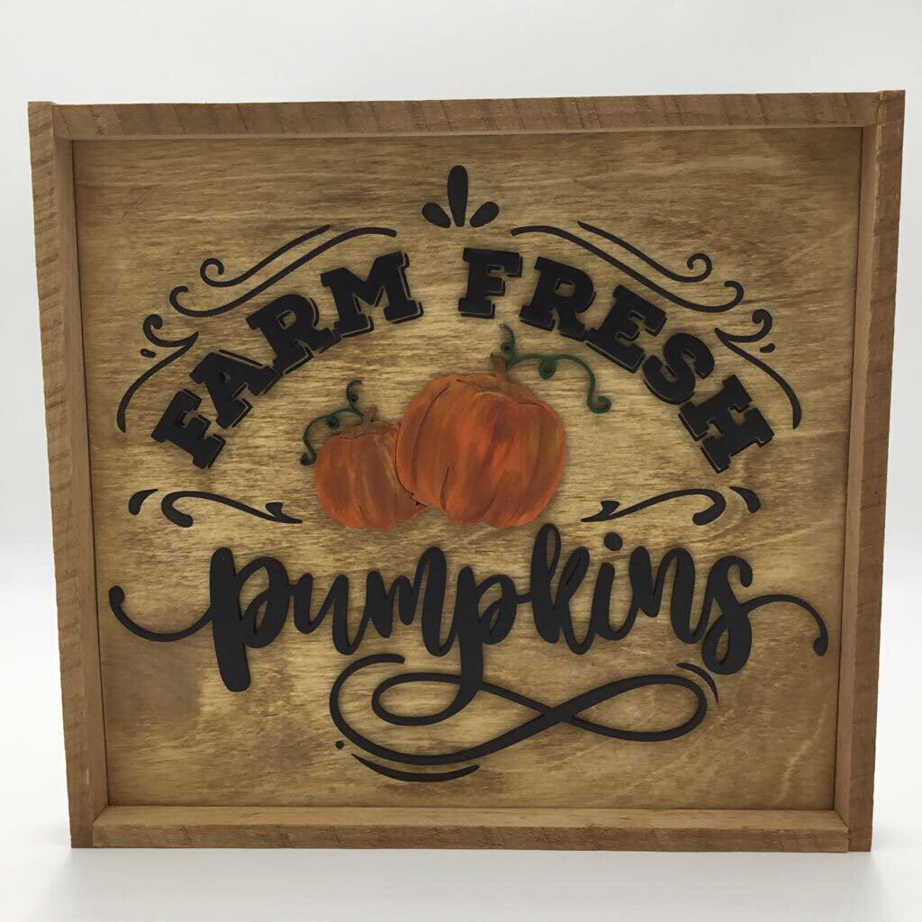 Farm Fresh Pumpkins Sign