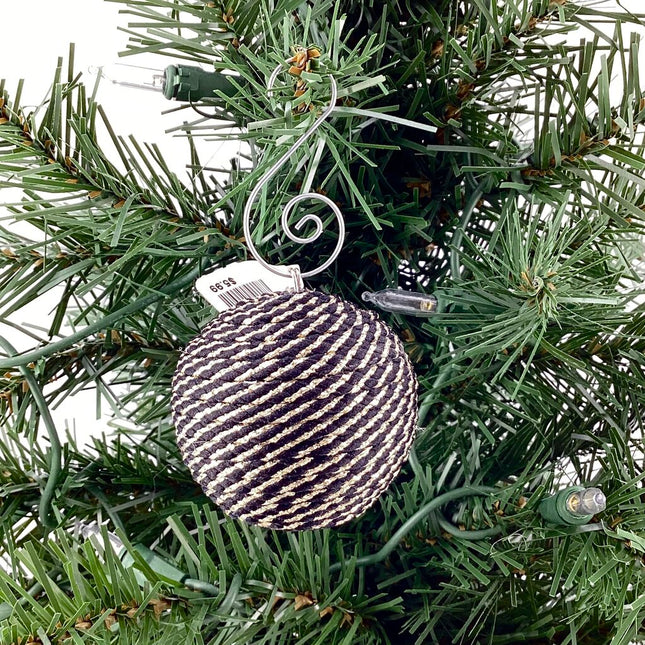 mini ornament black and gold