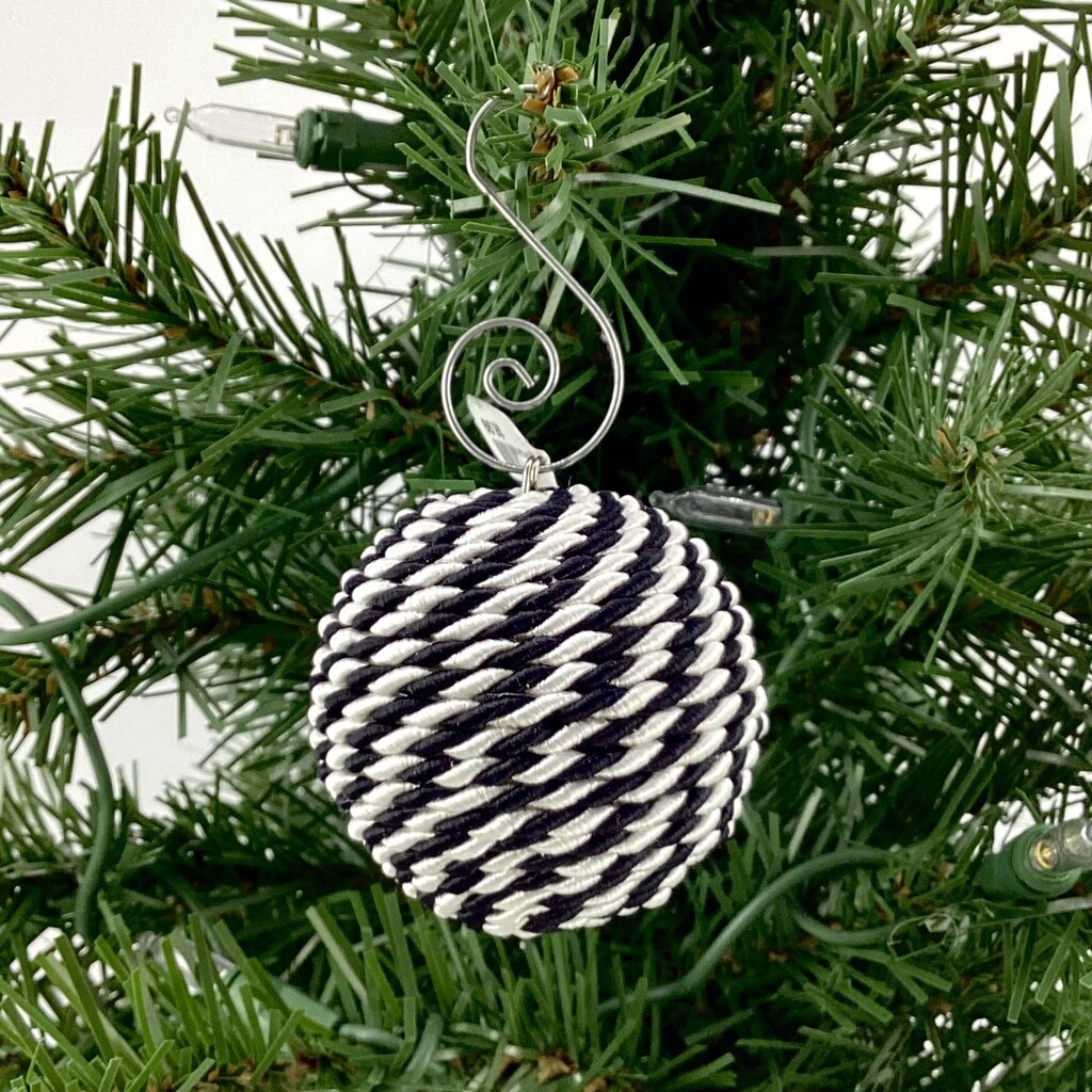mini ornament black and white