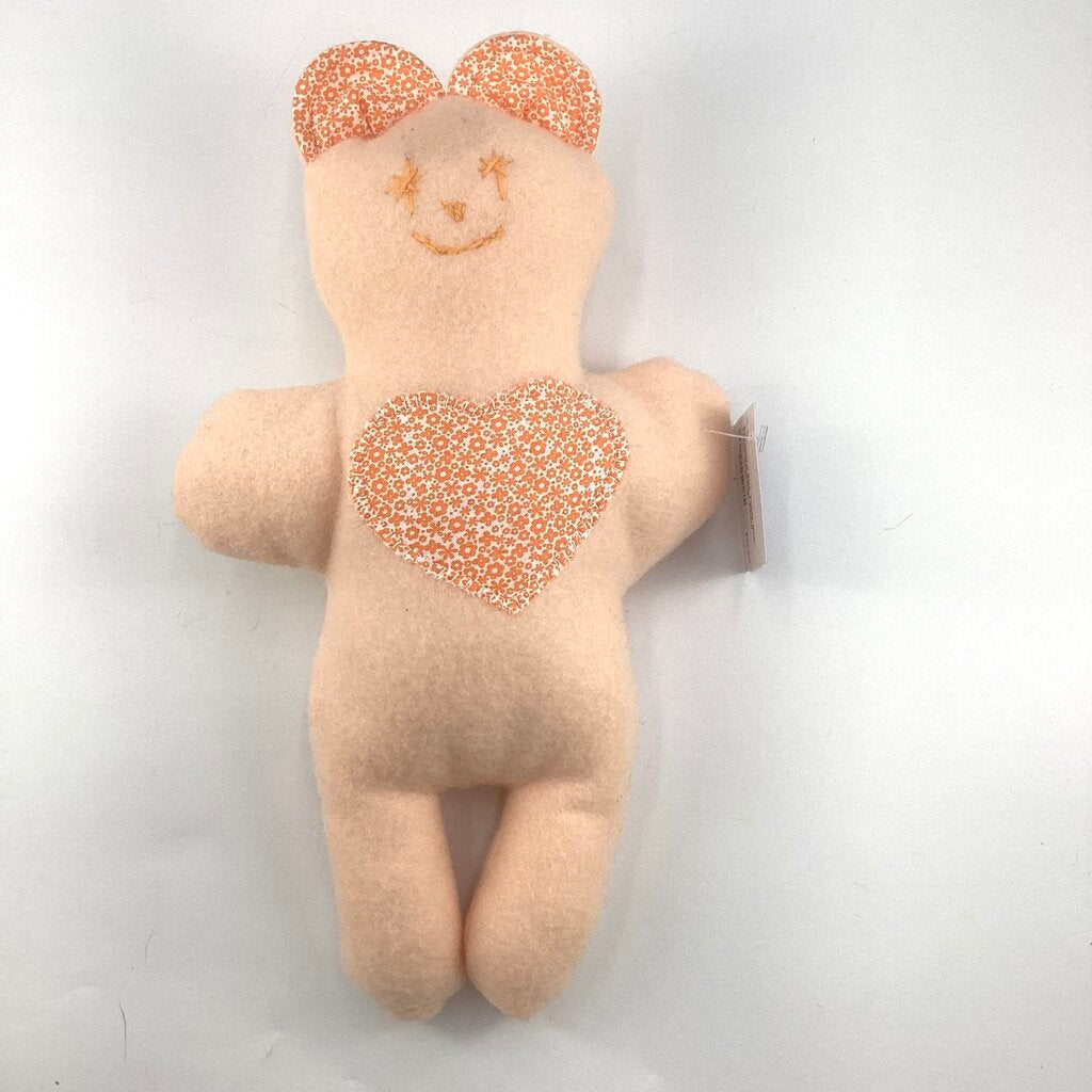 Teddy Bear peach w/ orange