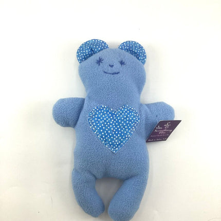 Teddy bear Lt. blue w/polka dot
