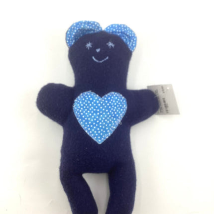 Teddy bear Lt. blue w/polka dot
