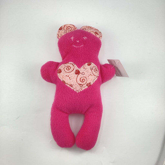 Teddy bear pink w/red hearts