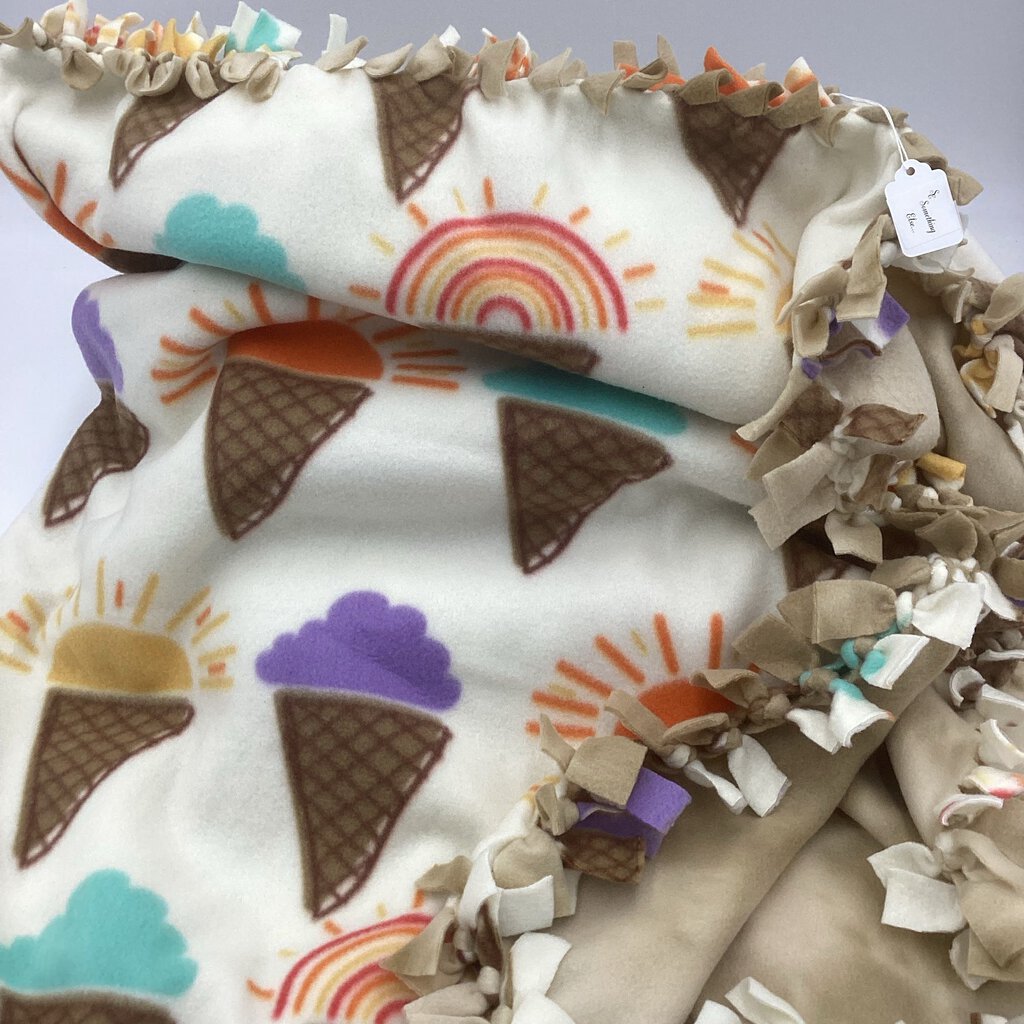 Fleece blanket ice cream