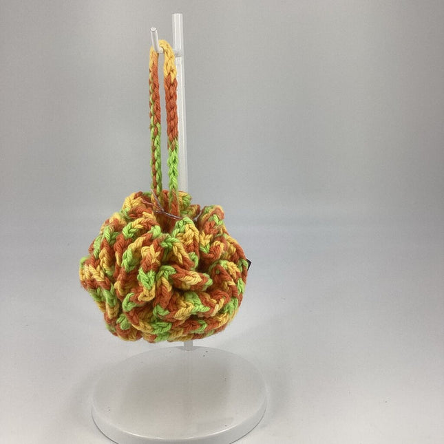 Cotton loofah orange multi