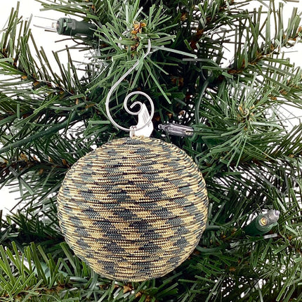 Shatterproof Christmas ornament camo paracord