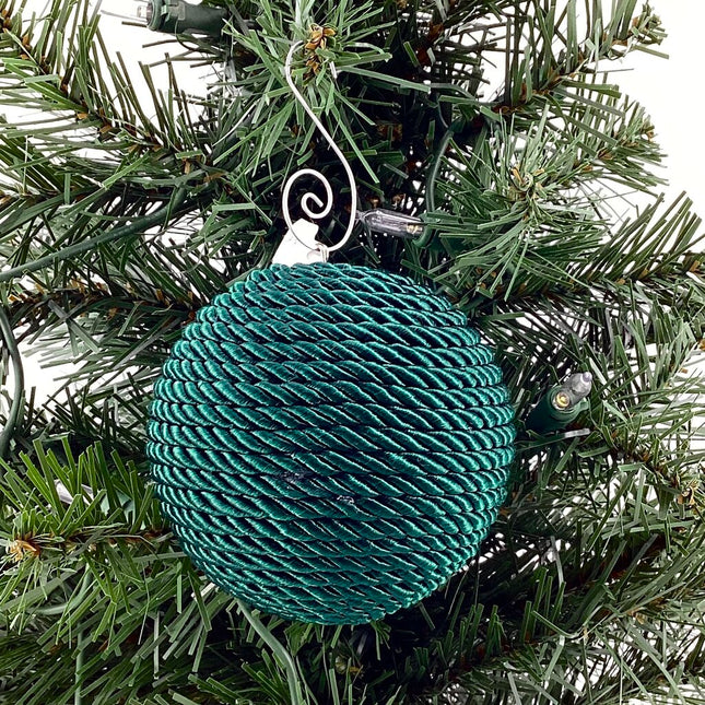 Shatterproof christmas ornament dark green