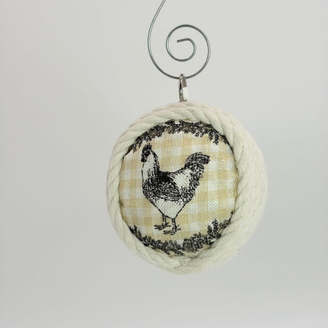 Shatterproof christmas ornament chicken