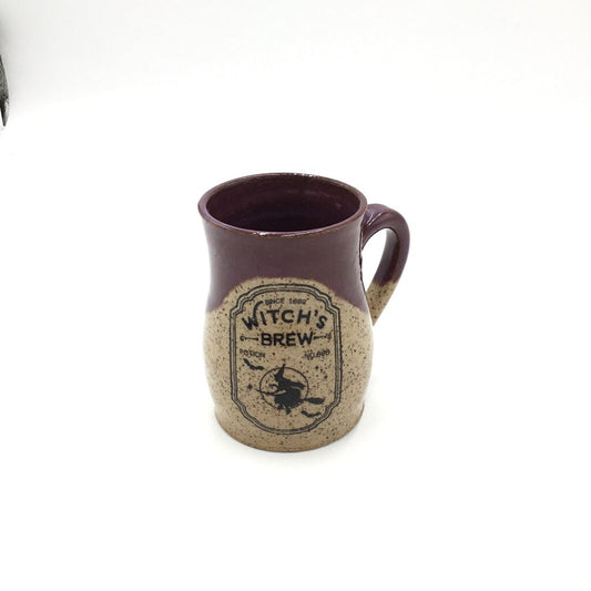 Witches Brew Mug-Merlot Purple-Belly Bottom Mug