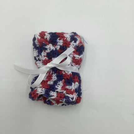 Cotton dishcloth R/W/B