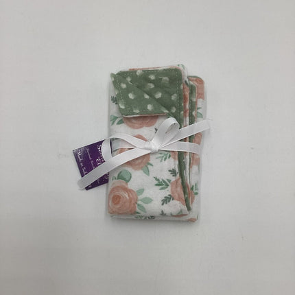 Burp cloth pink roses