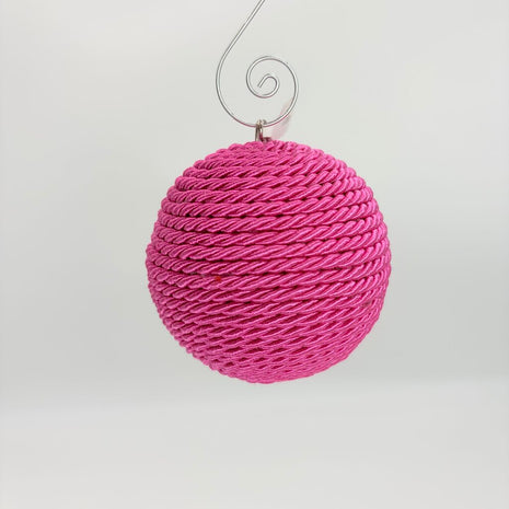 Shatterproof christmas ornament hot pink