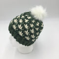 Hat Green Speckle and White Diamond
