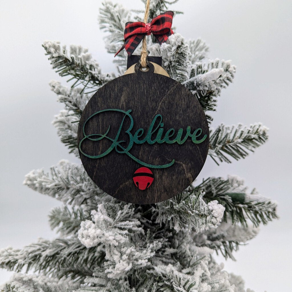 Ornament - Round Believe