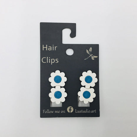 Hair Clip - 2 Flowers