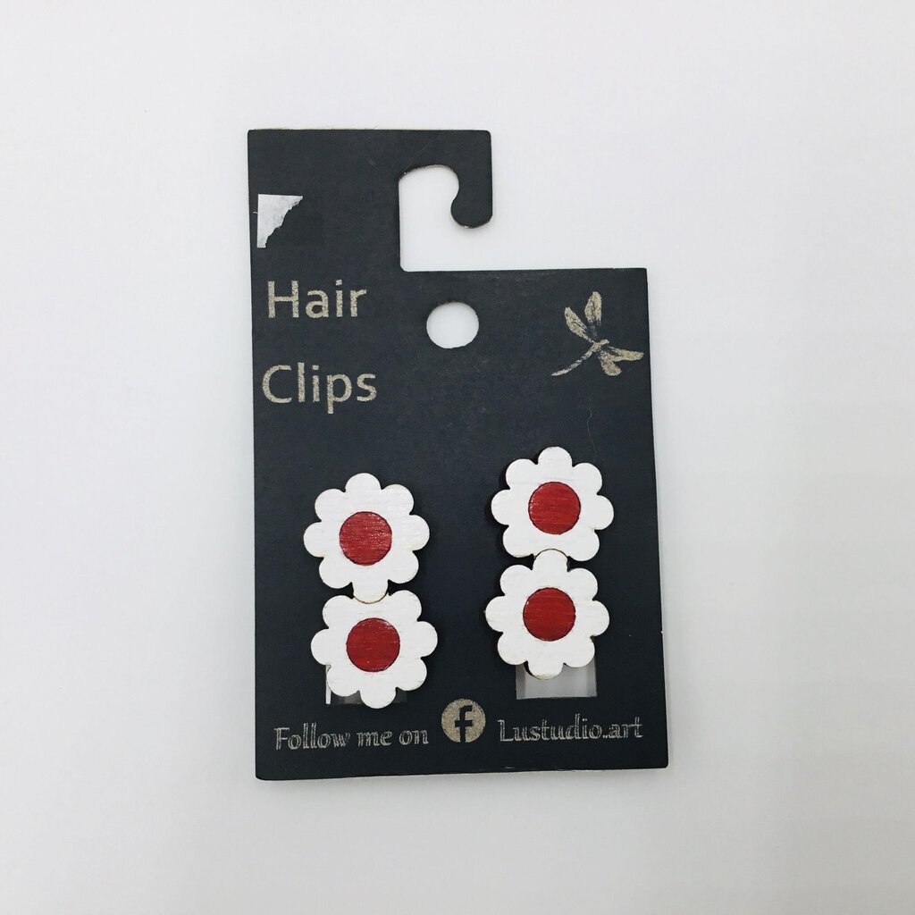 Hair Clip - 2 Flowers