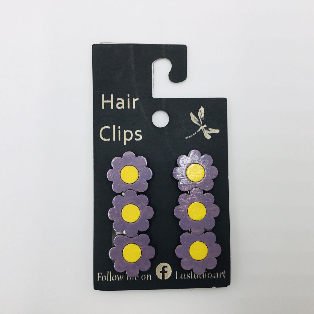 Hair Clip - 3 Flowers