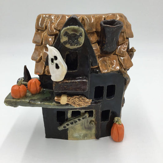 Hand Built Stoneware Haunted House