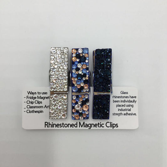 Boho Dreams 3 Piece Set Rhinestone Magnet Clips