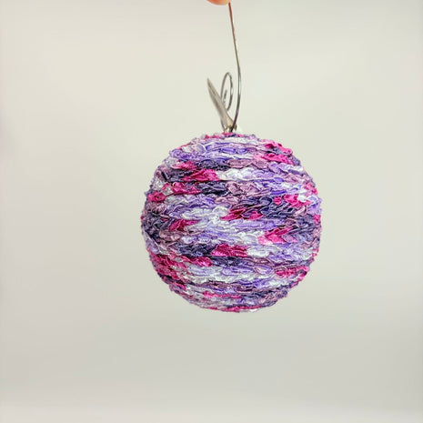 Purple variegated shatterproof ornament
