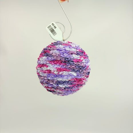 Purple variegated shatterproof ornament