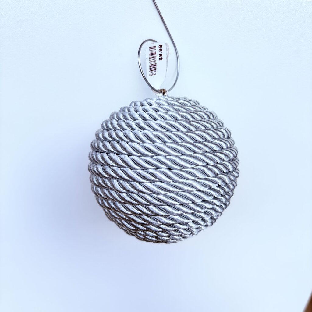 silver shatterproof ornament
