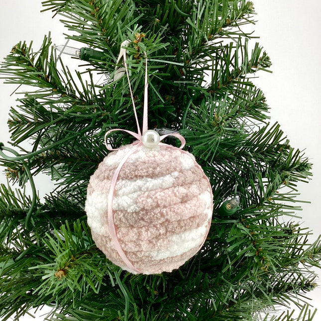 neopolitan crochet shatterproof ornament