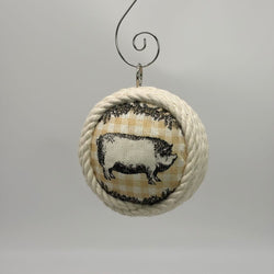 Pig shatterproof ornament - view 2