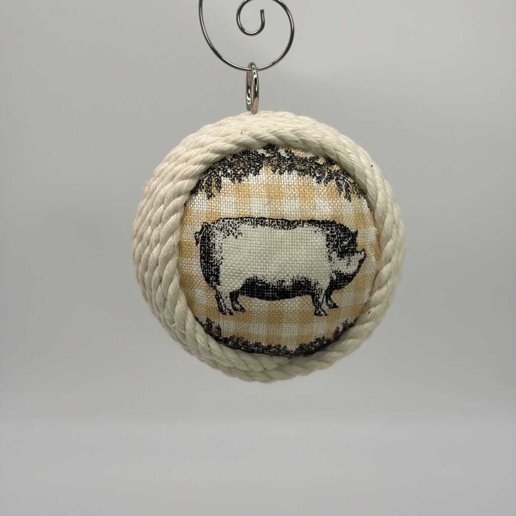 Pig shatterproof ornament