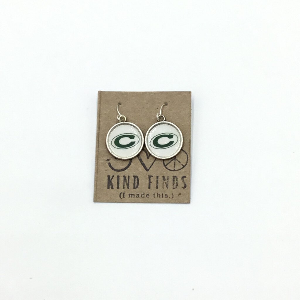 Central Logo dangle earrings