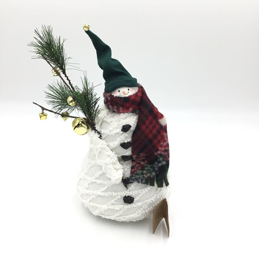 Snowman Small Head Green Hat