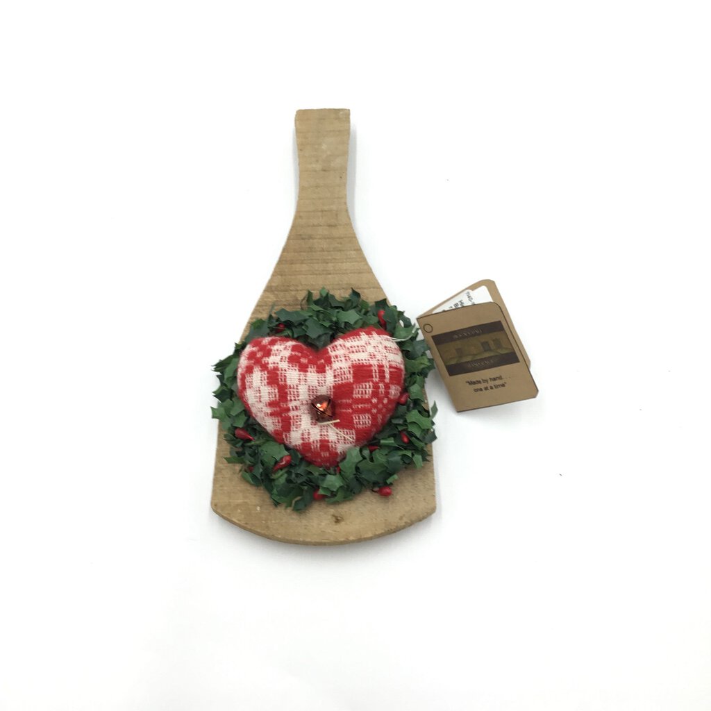 Butter Paddle Small Red Heart