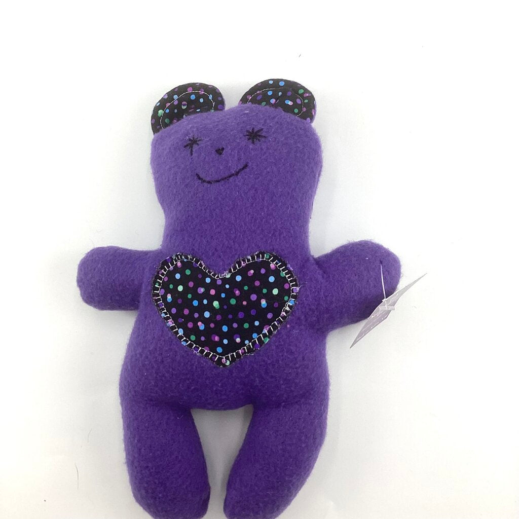 Teddy Bear Purple with polka dot
