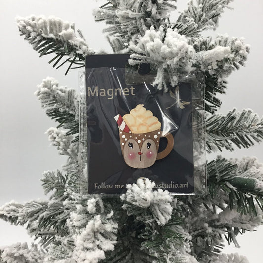 Magnet - Hot Cocoa Reindeer