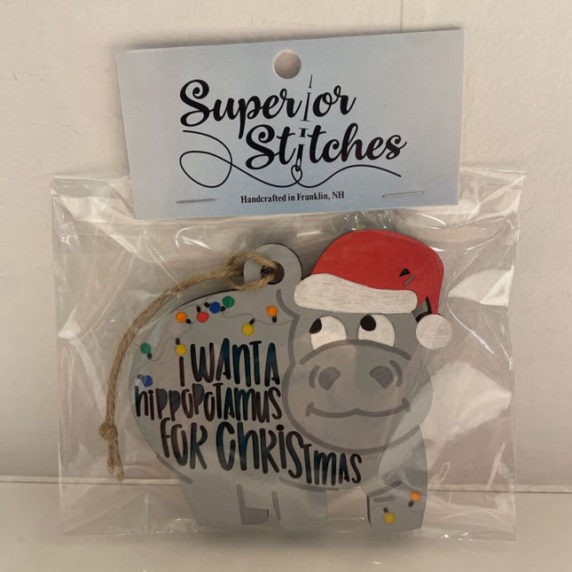 Hippo Ornament