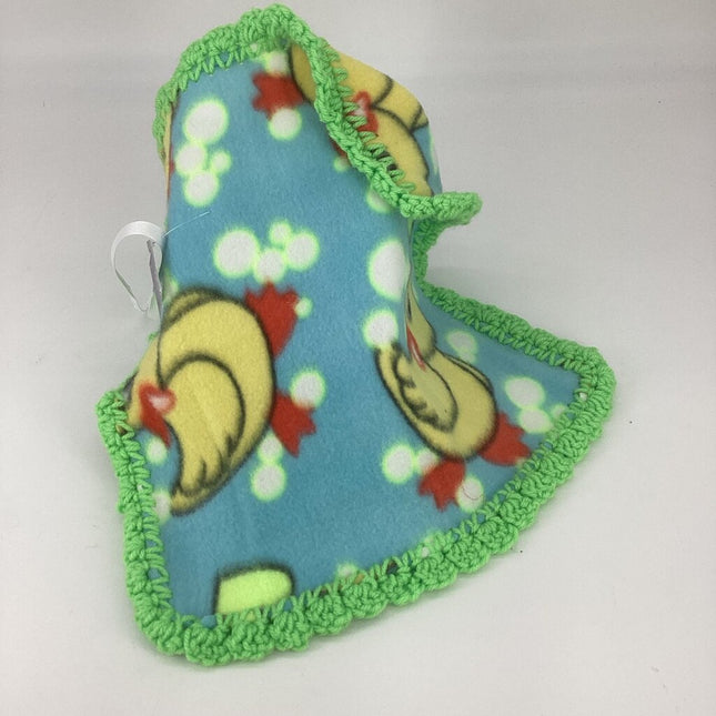 Fleece lovey duck w/ green