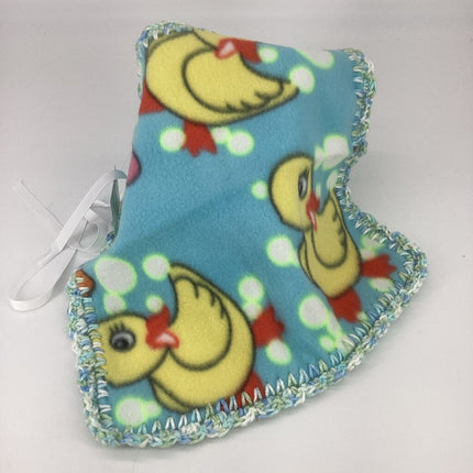 Fleece lovey duck w/ multi blue