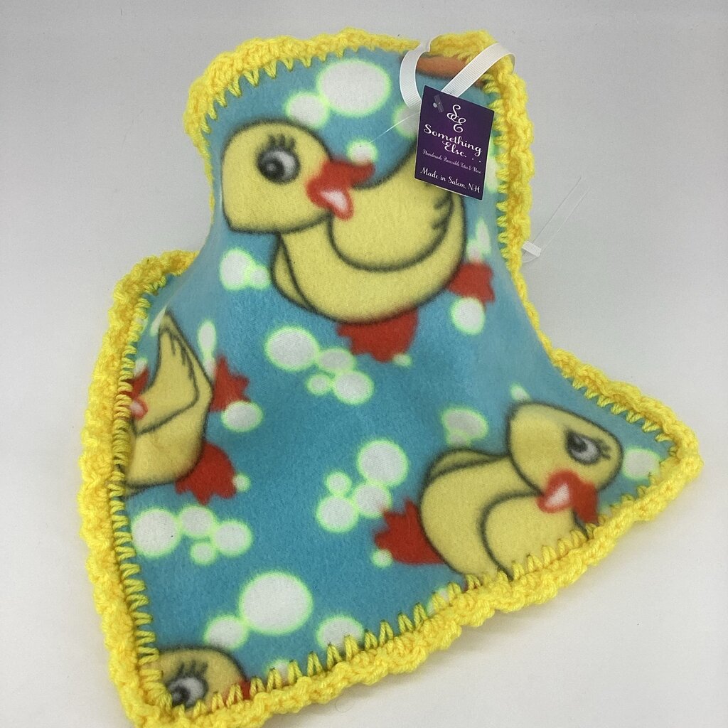 Fleece lovey duck w/ yellow