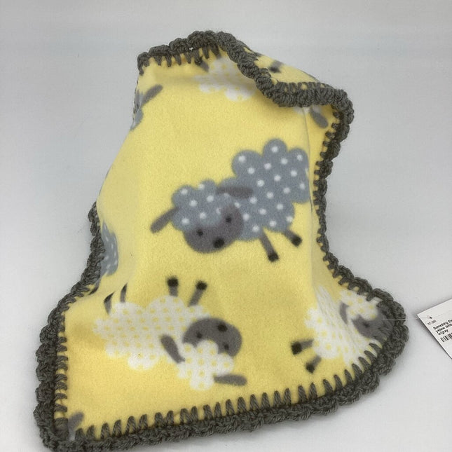 Fleece lovey lamb with gray