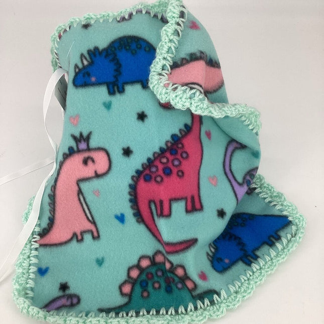 Fleece Lovey dinosaur w/ mint