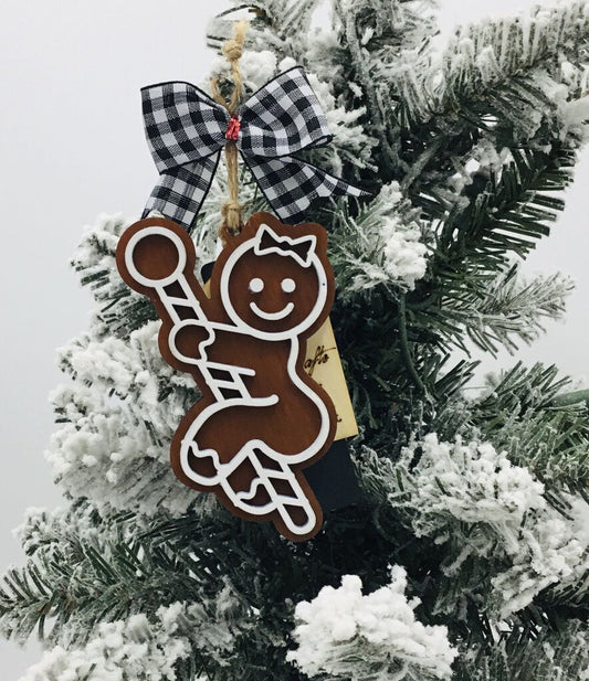 Ornament - Naughty Gingerbread Pole Dancer