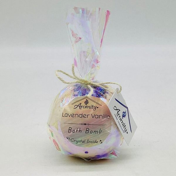 Lavender Vanilla - Surprise Mini Crystal Jumbo 10oz Bath Bomb