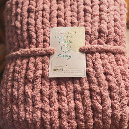Blanket Chunky Chalk Pink