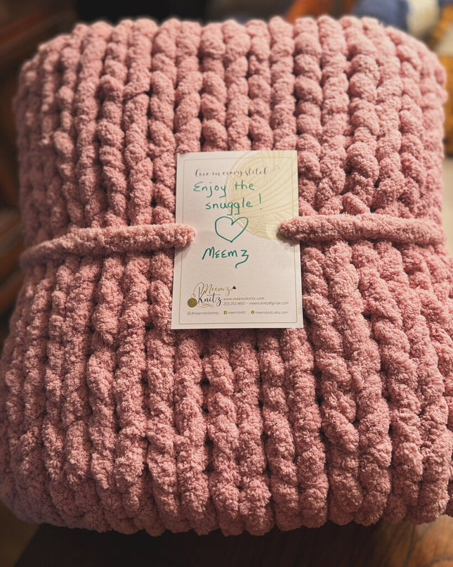 Blanket Chunky Chalk Pink