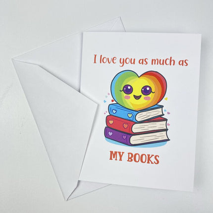 DELETE Love My Books Greeting Card
