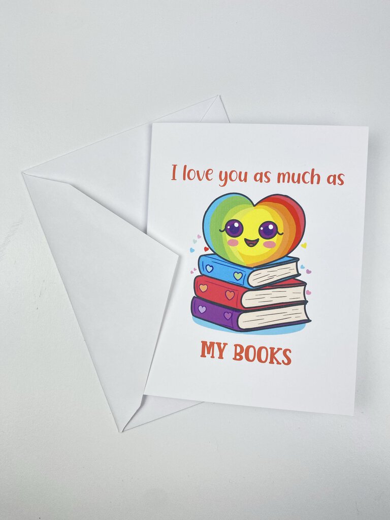 Love My Books Greeting Card