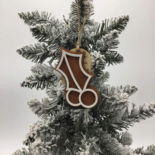 Ornament - Naughty Gingerbread Holly Berries