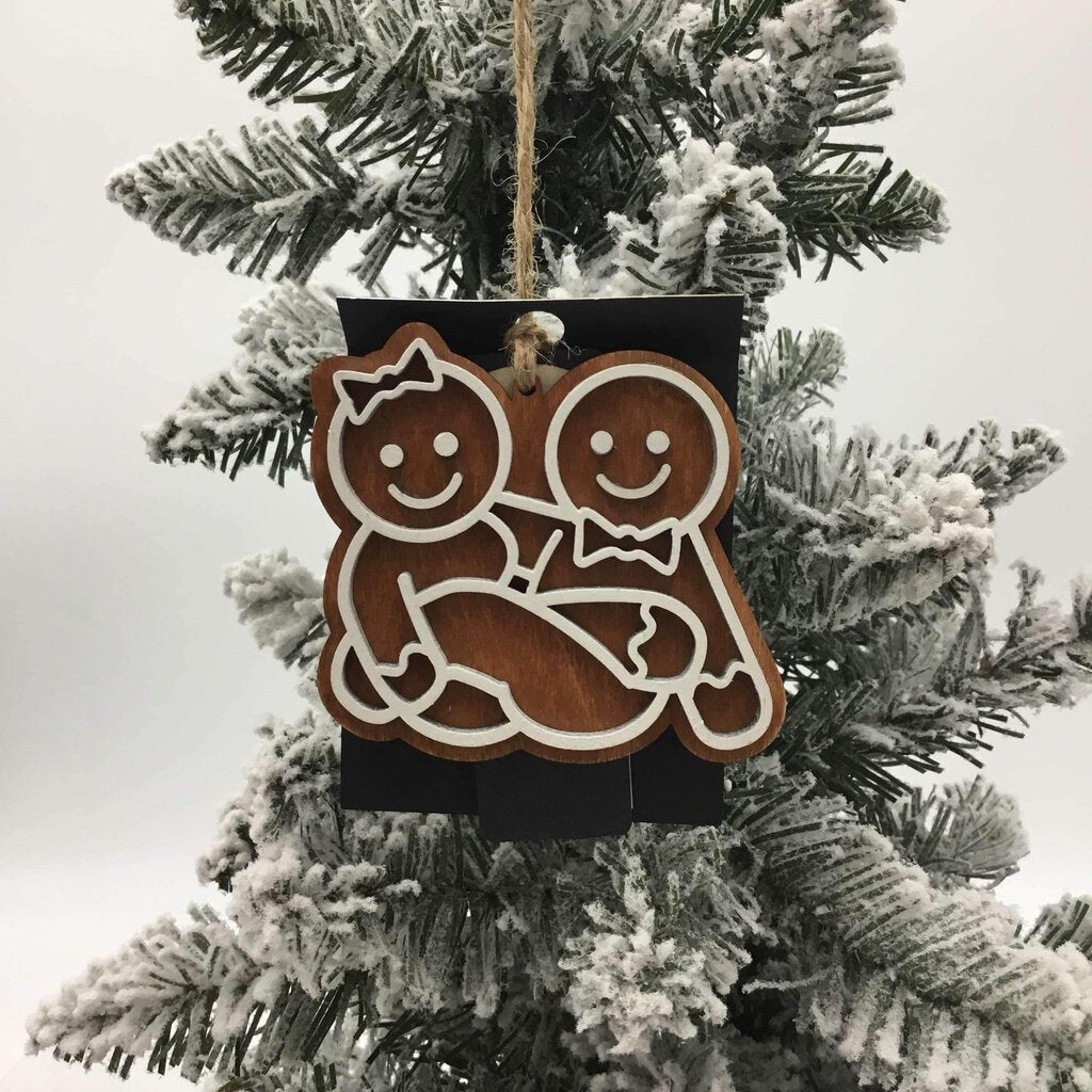 Ornament - Naughty Gingerbread Intertwined